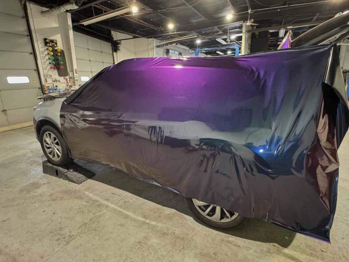 Vinyl wrap process Barrie